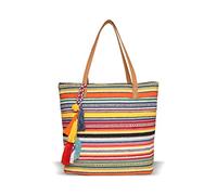 Astrid Tote Bag With Long Tassel For Women's Multicolour, Multicolour