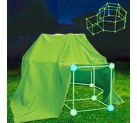Astrify 130pcs Fort Building For kids,Glow In The Dark Construction Toy