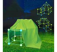Astrify Kids Den Building Kit, Glow in the Dark 155 Pcs Fort Building Kit,Den Making Kit For Build Your Own Fort,5-10 Year Old Boys And Girls Indoor Outdoor DIY Construction Toys