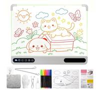 Astrify Rechargeable Led Drawing Board with 10 Color Light Modes White
