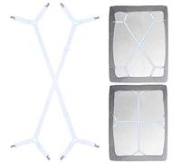 Astriva 2 PCS Bed Fitted Sheet Clips, Mattress Sheet Holder for Bedding, Bottom Sheet Straps Clip Keep Fitted in Place, Bedsheet Grippers Suspenders Fasteners Holders