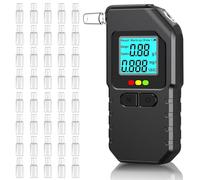 Astriva Breathalyser Alcohol Tester with 40 Mouthpieces, Breathalyzer with LCD Display, Personal Breath Tester for Home Party Use, Digital Professional Breathalysers for Euro Travel