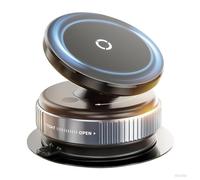 Astriva Maglock Vaccum Magnetic Phone Mount Holder, 360° Rotating Adjustable Car Phone Mounts Portable, Ultra Foldable Cell Phones Bracket for iPhone Mag Safe Android & All Phones (Blue 02)