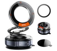 Astriva Vacuum Magnetic Phone Holder, 360° Rotating Adjustable Car Suction Cell Phone Mount, Foldable 360° Adjustable Portable Phone Stand for iPhone 17/16/15/14/13/12 Mag Safe (Astriva 03)