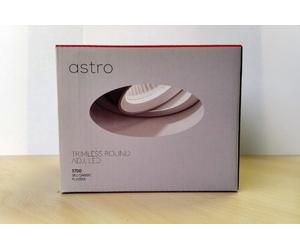 ASTRO 5700 TRIMLESS WHITE ADJUSTABLE ROUND LED DOWNLIGHT 2700K DRIVER NOT INC