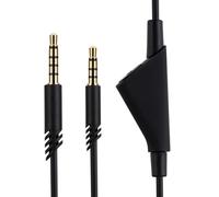 Astro A10 A10 Gen 2 A30 A40 A40 tr Replacement Cable, Compatible with Logitech Astro A10 A10 Gen 2 A30 A40 A40 tr Gaming Headsets 3.5mm Gaming Headsets Audio line, Inline Mute Cord, 6.6 Ft, Black