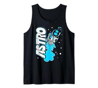 Astro and Dog Rocket Launch in Space Video Game Tank Top