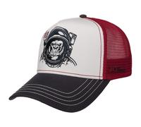 CapUniverse Astro Ape Trucker Cap Mesh Snapback Cotton Baseballcap Unisex Summer Winter red-Navy One Size