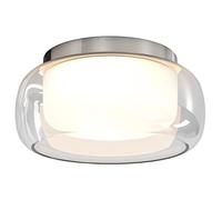 Astro Aquina 360 Two Light Flush Ceiling Fitting in Polished Chrome Finish and Clear Glass Shade