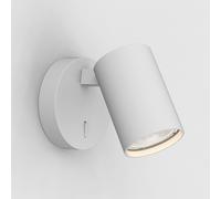 Astro Ascoli Single Switched Indoor Reading Light (Textured White), GU10 LED Lamp, Designed in Britain - 1286010 - 3 Years Guarantee