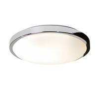 Netlighting Denia Bathroom Flush 2 Light Ceiling Polished Chrome IP44 E14