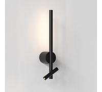 Astro Baton LED Wall Light with Reading Light - Matt Black