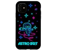 Astro Bot Neon Style Stars and Planets Video Game Case for iPhone 11