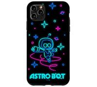 Astro Bot Neon Style Stars and Planets Video Game Case for iPhone 11 Pro Max