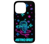 Astro Bot Neon Style Stars and Planets Video Game Case for iPhone 13 Pro