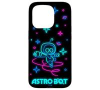 Astro Bot Neon Style Stars and Planets Video Game Case for iPhone 15 Pro