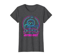 Astro Bot Neon Waving Character with Icons Video Game T-Shirt, Women, Dark Heather Grey, 3X-Large