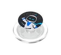 Astro Bot Waving Portrait on Grid Space Video Game PopSockets PopGrip for MagSafe