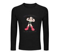 Astro Boy Who Needs Pants T-Shirt Men Long Sleeve Tee Unisex Tops 3XL Black