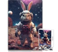 Astro Bunny Jigsaws 1000 Pieces for Teenagers Educational Play for Skill Growth for Special Moments Size 50x75cm