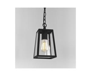 Astro Calvi 215 Single Light Outdoor Porch Ceiling Pendant in Black Finish