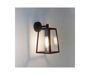 Astro Calvi Single Light Outdoor Wall Fitting in Black Finish