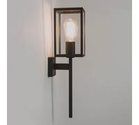 Astro Coach Single Light Exterior Wall Lantern in Black Finish
