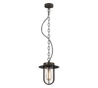 Astro Exterior Pendant Light, Zinc, 60 W, Bronze