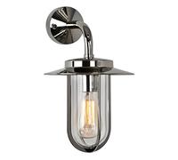 Astro Exterior Wall Light, Metal and Plastic, E27 (Edison Screw), 60 W, Polished Nickel