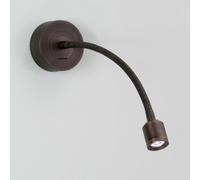 Astro Fosso Single Light Switched LED Flexible Reading Light In Bronze Finish