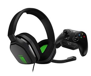 ASTRO Gaming A10 Wired Gaming Headset + Controller-Mounted MixAmp M60, ASTRO Audio, Dolby ATMOS, Game:Voice Balance Control for Xbox Series X|S, Xbox One - Grey/Green