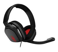 ASTRO Gaming A10 Wired Gaming Headset, Lightweight and Damage Resistant, ASTRO Audio, 3.5mm Audio Jack, for Xbox Series X|S, Xbox One, PS5, PS4, Nintendo Switch, PC, Mobile - Black/Red