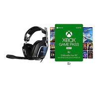 ASTRO Gaming A40 TR Wired Gaming Headset (Xbox Series X|S, Xbox One, PS5, PS4, PC, Mac) Black/Blue with Xbox Game Pass for PC | 3 Month Membership | Windows 10 PC Code