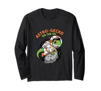 Astro Gecko On The Go Cosmic Astronaut Animal Long Sleeve T-Shirt