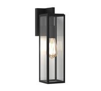 Astro Harvard Outdoor Hanging Lantern Wall Light - Textured Black