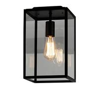 Astro Homefield Ceiling Outdoor Ceiling Light (Textured Black), E27/ES Lamp, Designed in Britain - 1095021-3 Years Guarantee