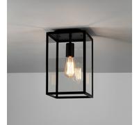 Astro Homefield Outdoor Flush Ceiling Light - Textured Black