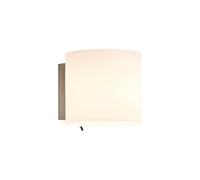 Astro Interior Wall Light, E14 (Small Edison Screw), White Glass