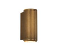 Astro Jura Outdoor Up & Down Wall Light In Antique Brass Finish