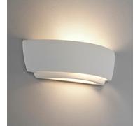 Netlighting Kyo 1 Light Indoor Wall Light White Ceramic Plaster E27