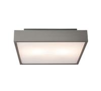 Astro LED Ceiling Light Nickel Matt Square Flush 400mm Taketa 400 1169015