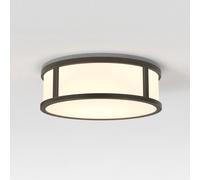 Astro Mashiko LED 23cm Round Bathroom Flush Ceiling Light Bronze IP44