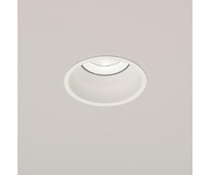 Astro Minima Single Light Fixed Recessed Ceiling Fitting In White Finish