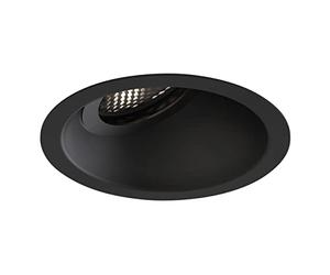 Astro Minima Slimline 25 Fir IP65 Bathroom Downlight - IP65 Rated - (Matt Black), GU10 LED Lamp, Designed in Britain - 1249037-3 Years Guarantee