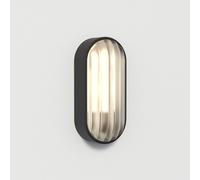 Astro Montreal Oval Outdoor Flush Wall Light - Black