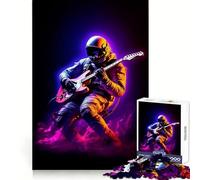 Astro Music Jigsaw Puzzles for Adults1000 Piece Mind Challenge Restful Activity Seamless Fit Festive Present (50X75CM)