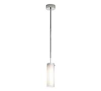 Astro Ottavino Single Light Bathroom Ceiling Pendant in Polished Chrome Finish with Glass Shade