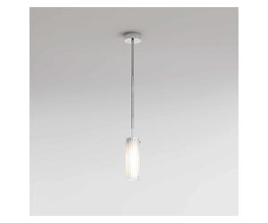 Astro Ottavino Single Light Bathroom Ceiling Pendant in Polished Chrome Finish with Glass Shade