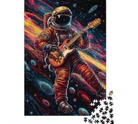 Astro Playing Guitar 1000 Pieces Puzzles for Adults & Teenager Teenager Man Woman Gift 1000pcs (38x26cm)