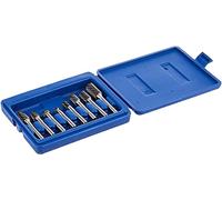 Astro Pneumatic Tool 2181 8-Piece Double Cut Carbide Rotary Burr Set 1/4" Shank in Blow Molded Case
